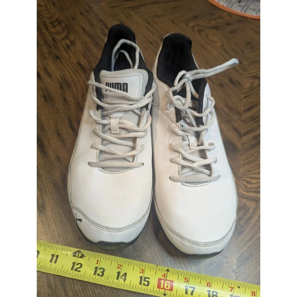Men Size 9 - Puma  White Black Super Levitate Lace Up 190974-01 Style